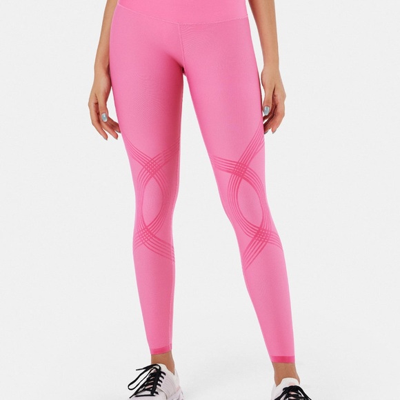 Pink Fanka Body Sculpt Full Length Leggings sz M - Picture 5 of 12